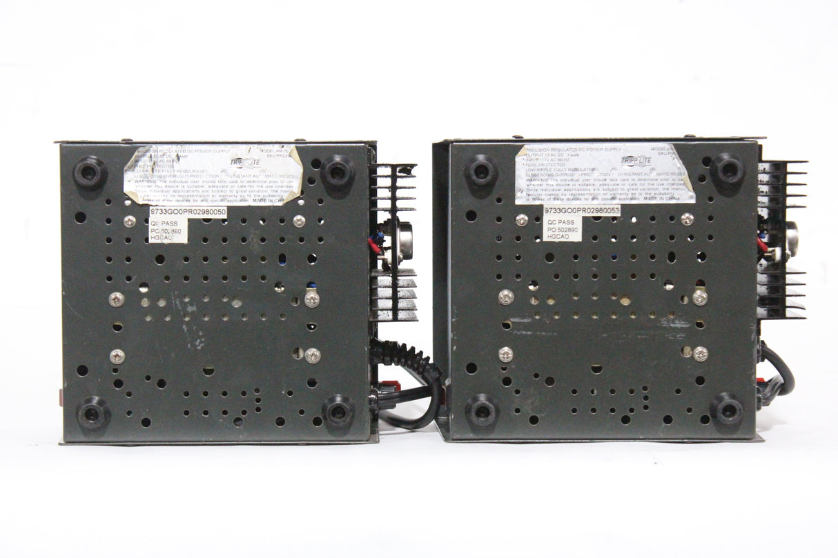 (2) Tripp Lite Pr-7b Precision Regulated DC Power Supply w/ 4 Pin XLR Power Connector w/ Hard Case (C1531-541)