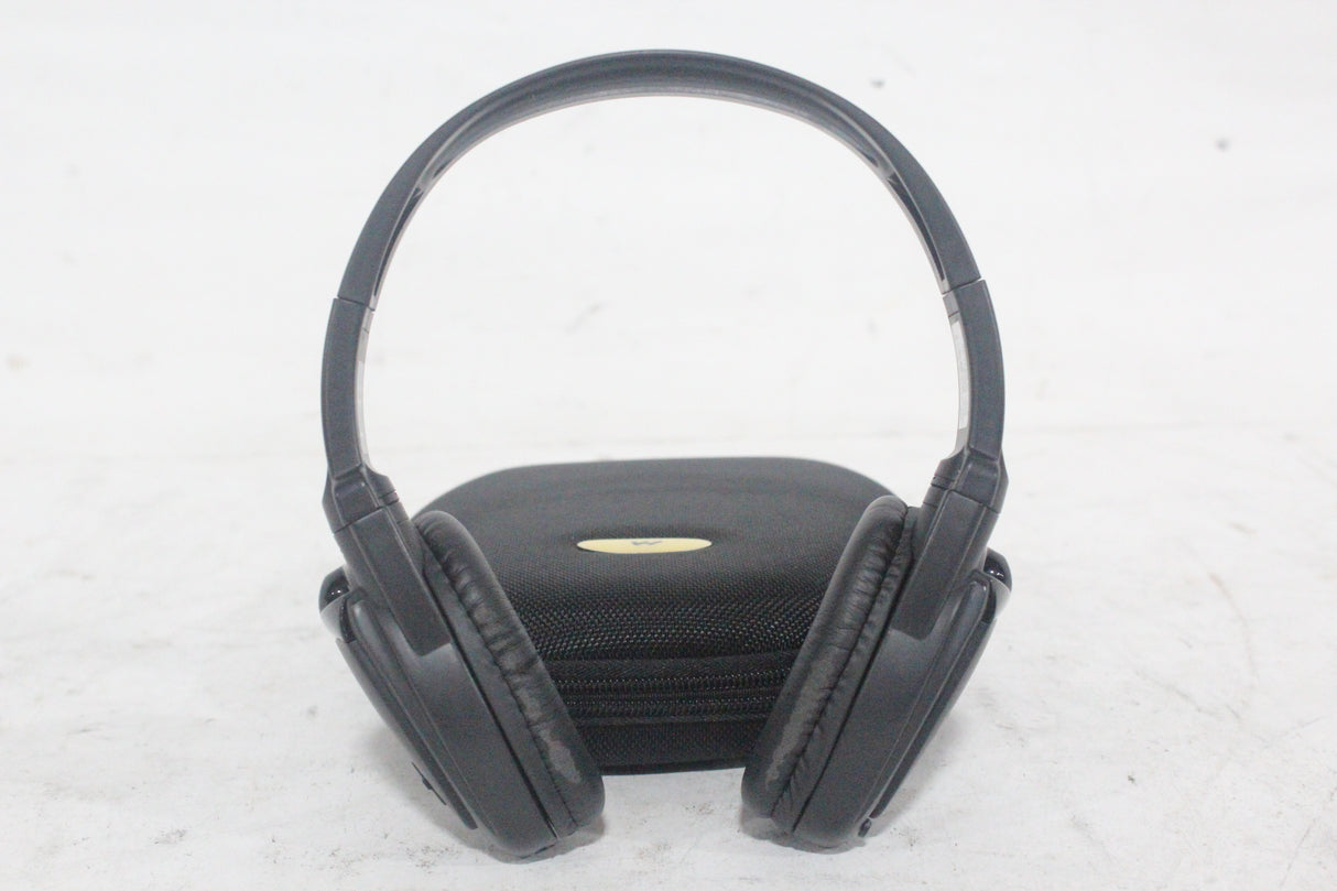 (2) Williams Sound WIR RX15-2 Dual-Channel Infrared Wireless Headphones (2.3 or 2.8 MHz) w/ (2) Vinyl Zipper Cases