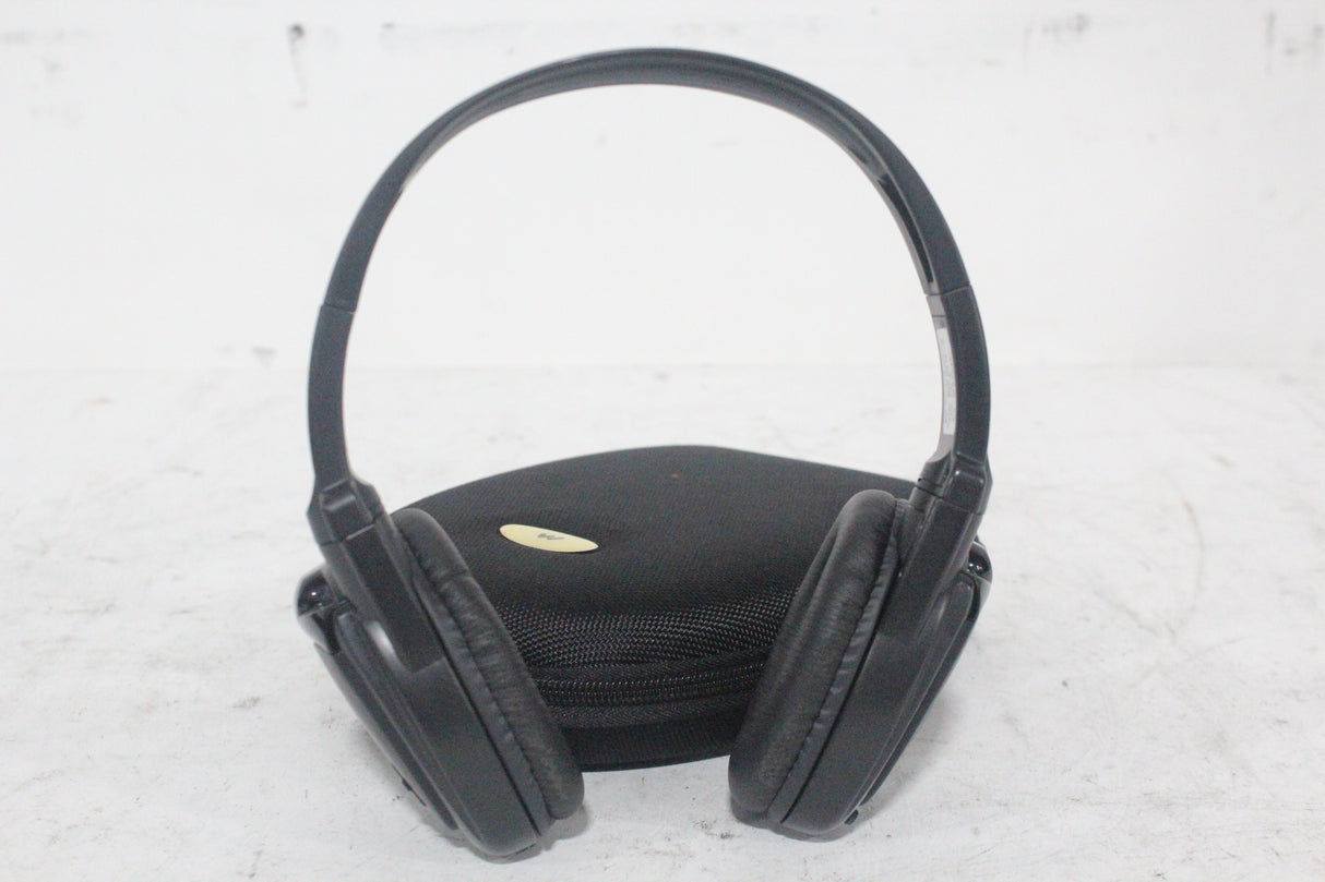 (2) Williams Sound WIR RX15-2 Dual-Channel Infrared Wireless Headphones (2.3 or 2.8 MHz) w/ (2) Vinyl Zipper Cases