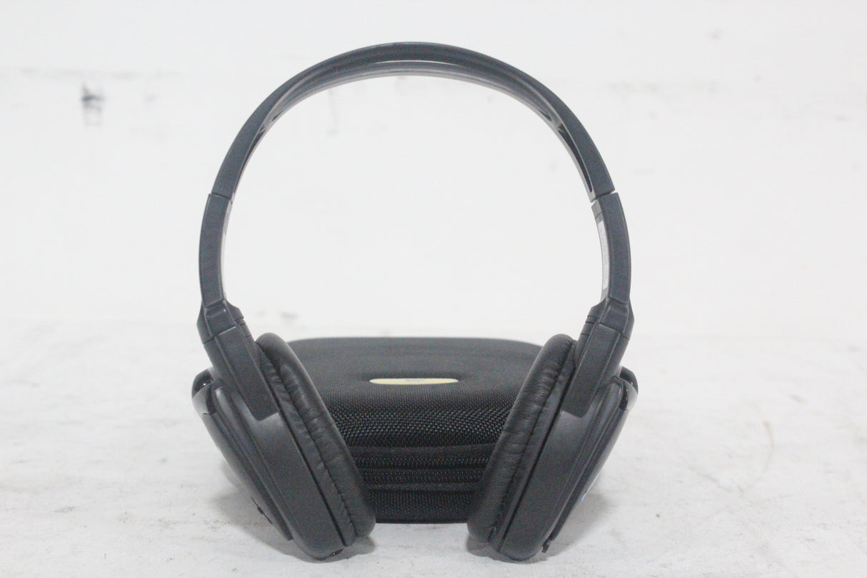 (2) Williams Sound WIR RX15-2 Dual-Channel Infrared Wireless Headphones (2.3 or 2.8 MHz) w/ (2) Vinyl Zipper Cases