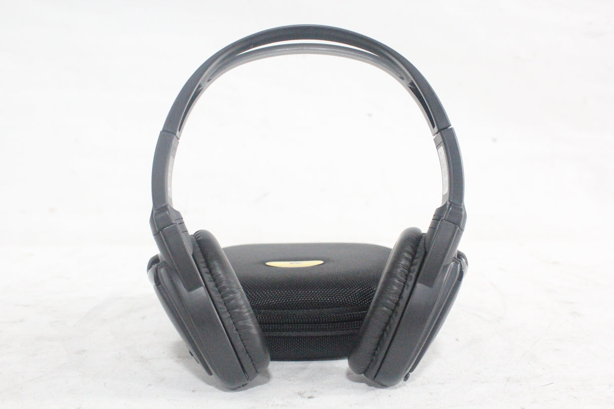 (2) Williams Sound WIR RX15-2 Dual-Channel Infrared Wireless Headphones (2.3 or 2.8 MHz) w/ (2) Vinyl Zipper Cases