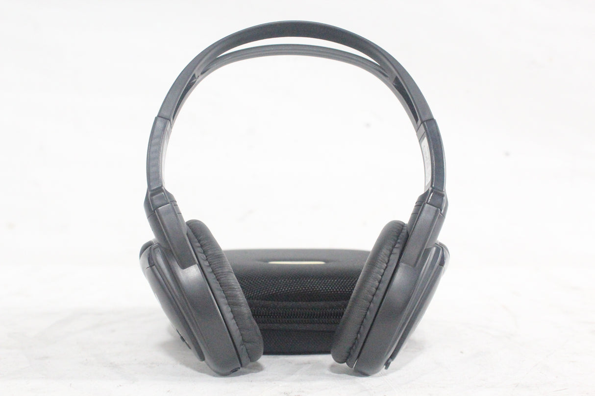 (2) Williams Sound WIR RX15-2 Dual-Channel Infrared Wireless Headphones (2.3 or 2.8 MHz) w/ (2) Vinyl Zipper Cases