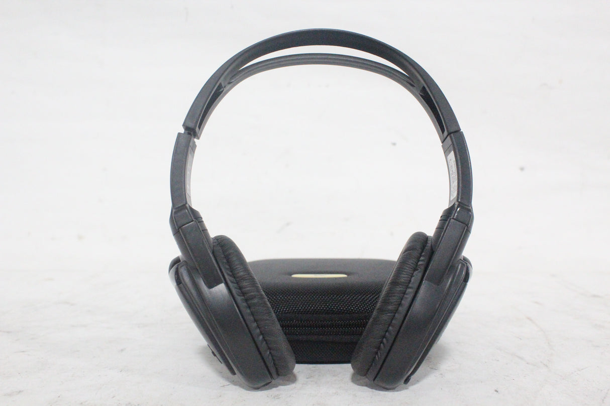 (2) Williams Sound WIR RX15-2 Dual-Channel Infrared Wireless Headphones (2.3 or 2.8 MHz) w/ (2) Vinyl Zipper Cases