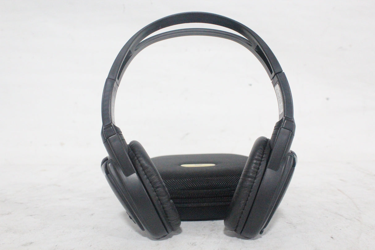 (2) Williams Sound WIR RX15-2 Dual-Channel Infrared Wireless Headphones (2.3 or 2.8 MHz) w/ (2) Vinyl Zipper Cases