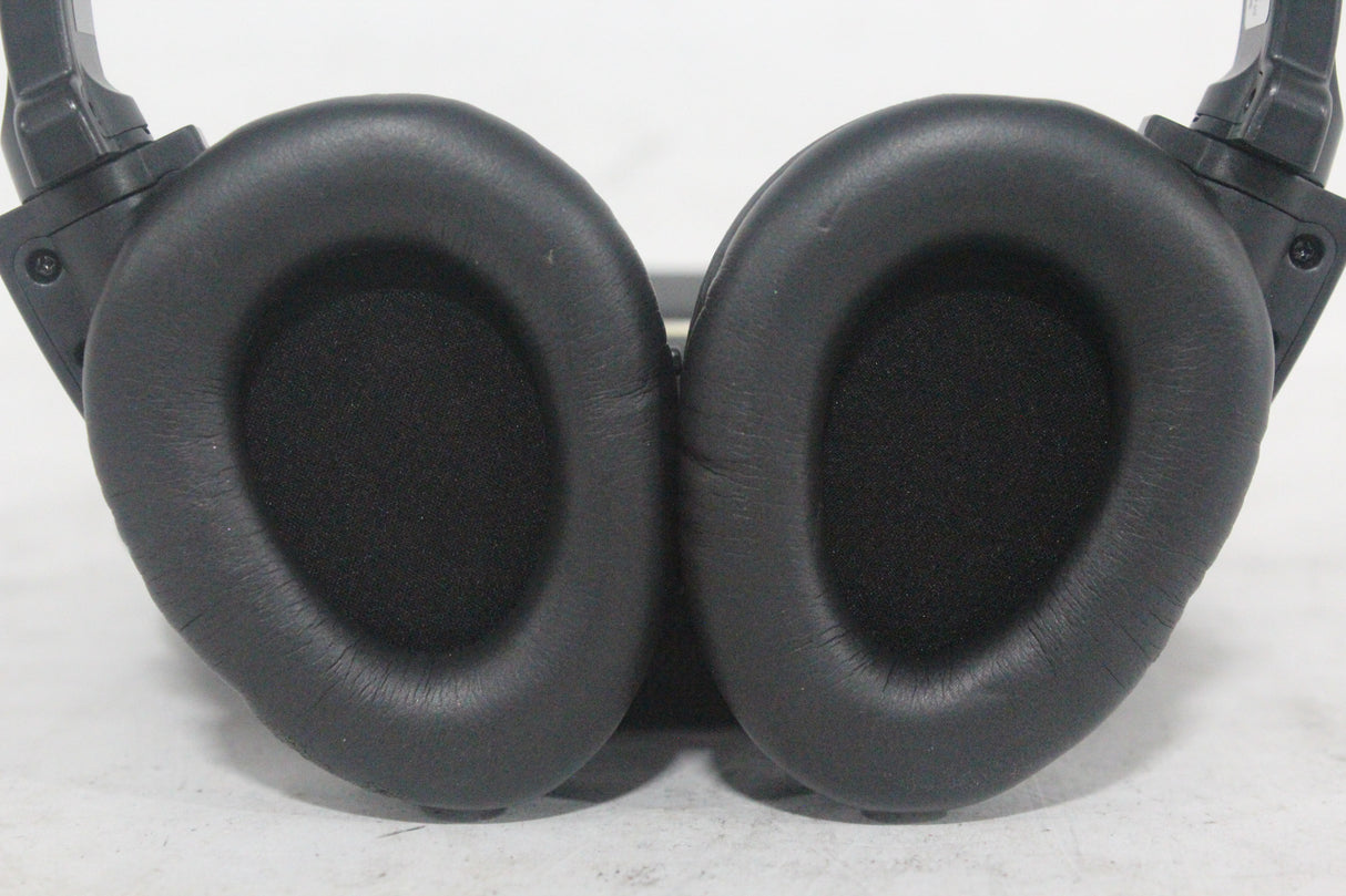 (2) Williams Sound WIR RX15-2 Dual-Channel Infrared Wireless Headphones (2.3 or 2.8 MHz) w/ (2) Vinyl Zipper Cases