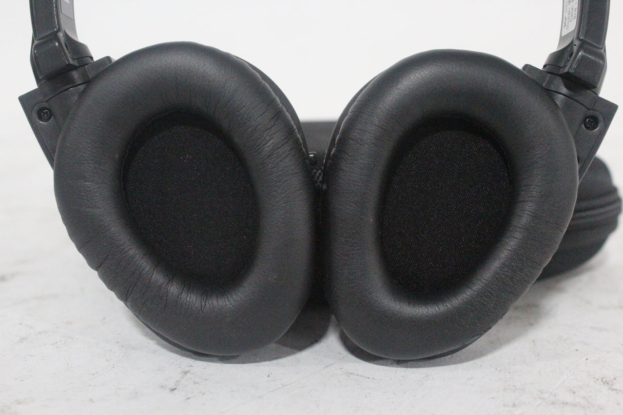 (2) Williams Sound WIR RX15-2 Dual-Channel Infrared Wireless Headphones (2.3 or 2.8 MHz) w/ (2) Vinyl Zipper Cases