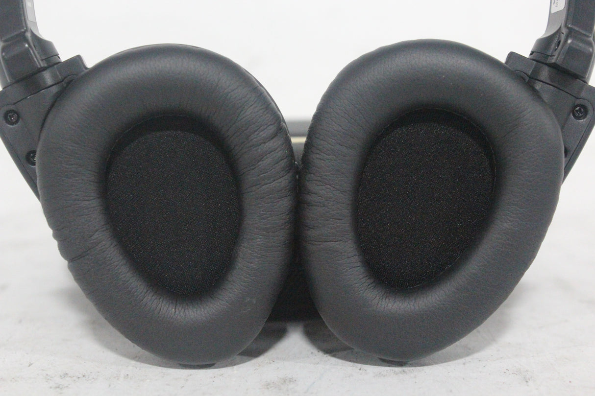 (2) Williams Sound WIR RX15-2 Dual-Channel Infrared Wireless Headphones (2.3 or 2.8 MHz) w/ (2) Vinyl Zipper Cases
