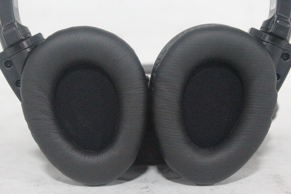 (2) Williams Sound WIR RX15-2 Dual-Channel Infrared Wireless Headphones (2.3 or 2.8 MHz) w/ (2) Vinyl Zipper Cases