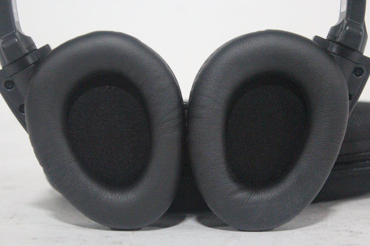 (2) Williams Sound WIR RX15-2 Dual-Channel Infrared Wireless Headphones (2.3 or 2.8 MHz) w/ (2) Vinyl Zipper Cases