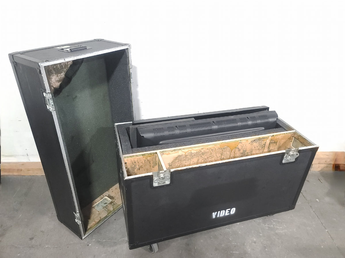 (2) Dynex DX-40L261A12 LCD Color TV in Wheeled Road Case