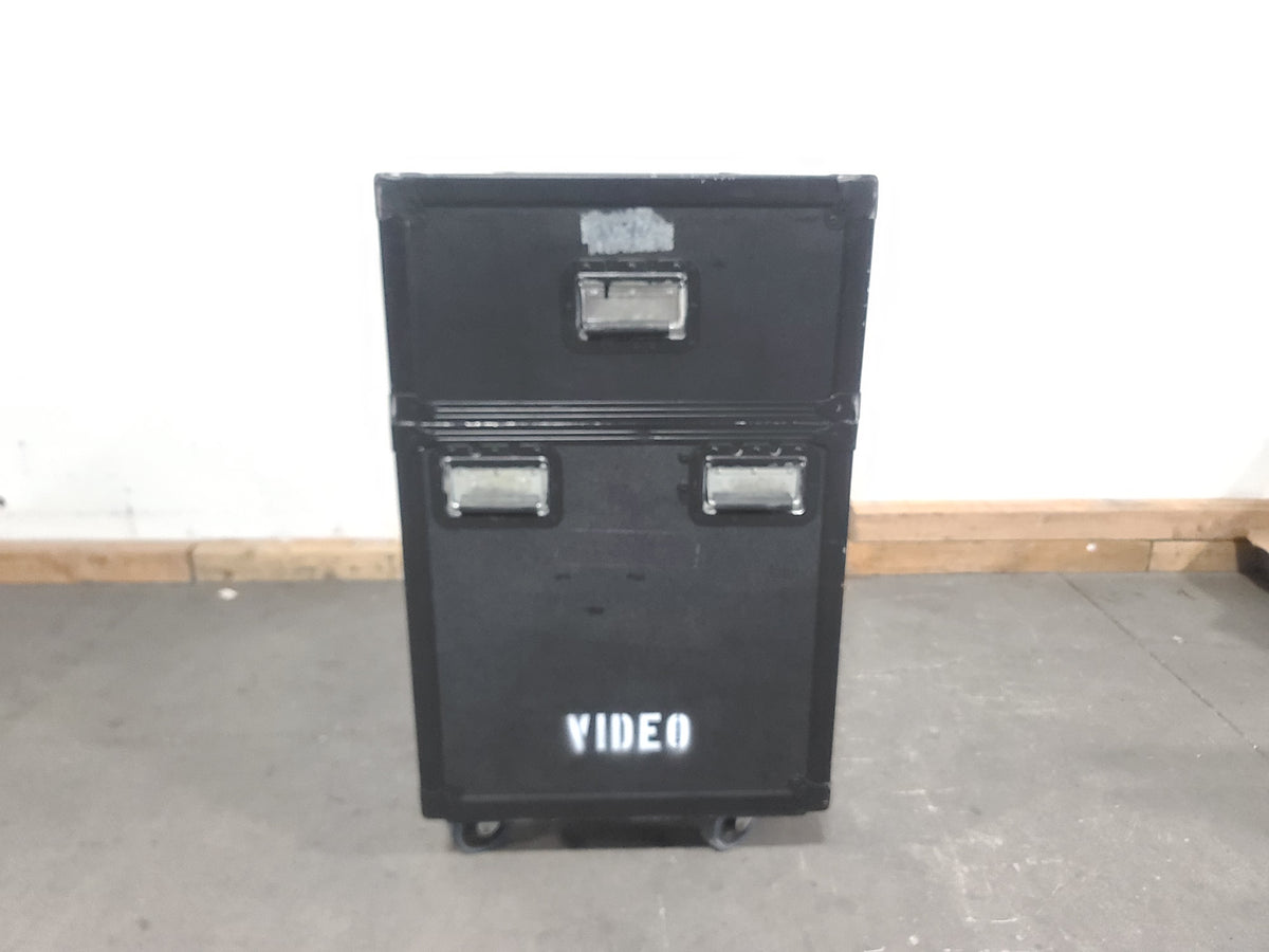 (2) Dynex DX-40L261A12 LCD Color TV in Wheeled Road Case