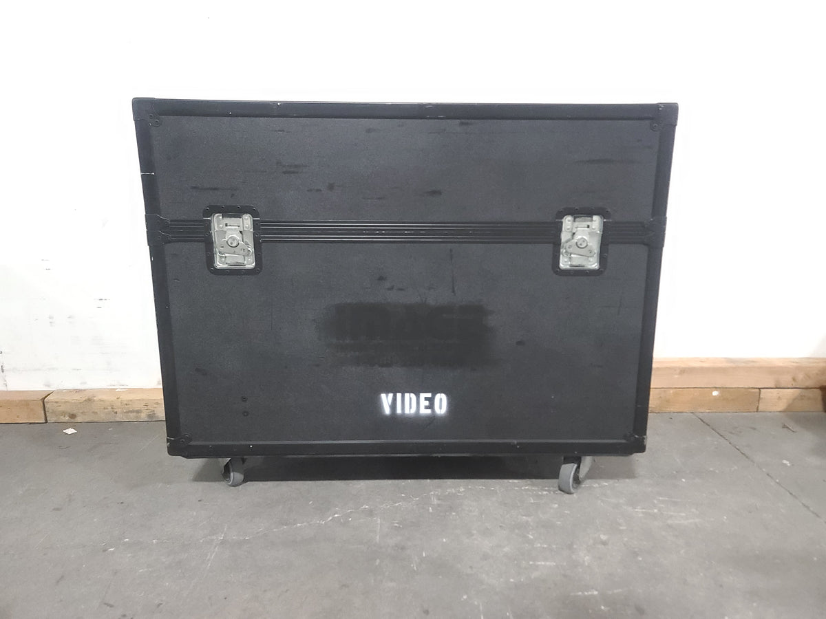 (2) Dynex DX-40L261A12 LCD Color TV in Wheeled Road Case