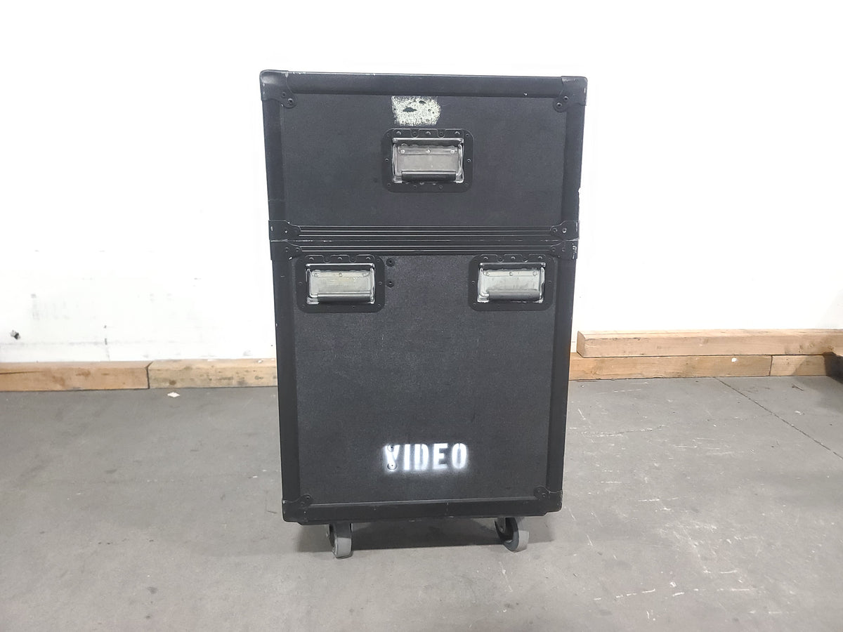 (2) Dynex DX-40L261A12 LCD Color TV in Wheeled Road Case