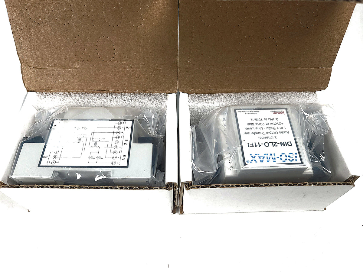 (2) Jensen Iso-Max DIN-LI Single Channel DIN Rail Line Input Isolators