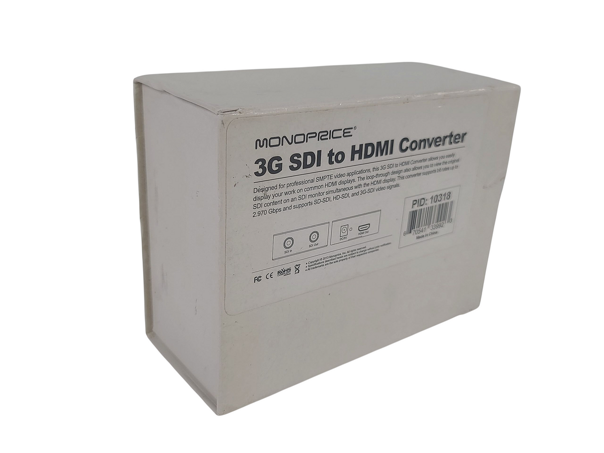 (2) Monoprice 10318 3G-SDI to HDMI Converters