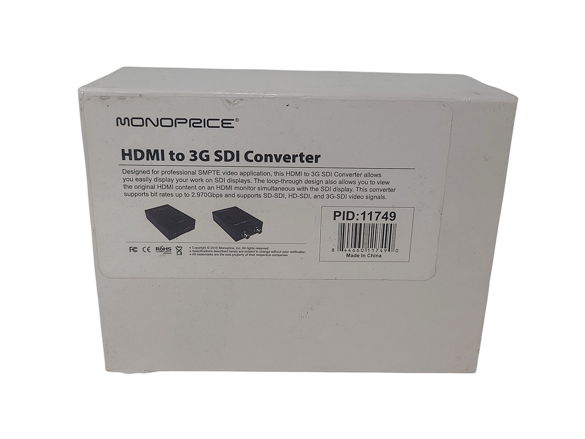 (2) Monoprice 11749 HDMI to 3G SDI Converters