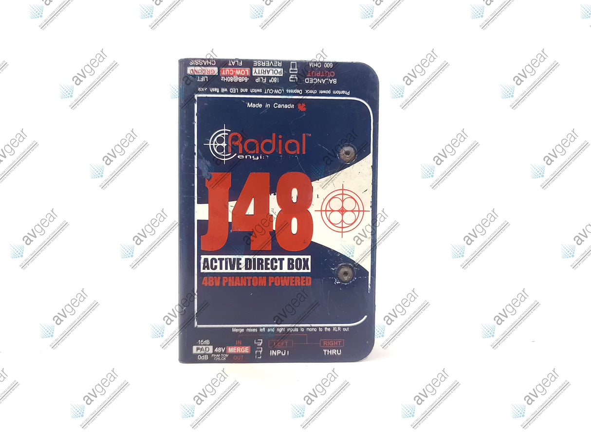 (2) Radial Engineering J48 1-Channel Active 48V Direct Boxes