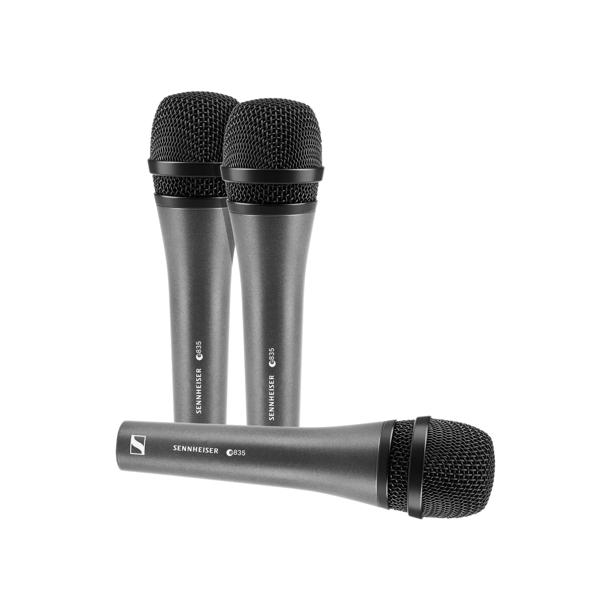 Sennheiser 3-PACK E 835 Cardioid Dynamic Microphone 3-pack Bundle