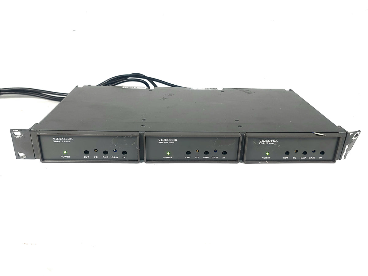(3) Videotek VDA-16 Amplifiers