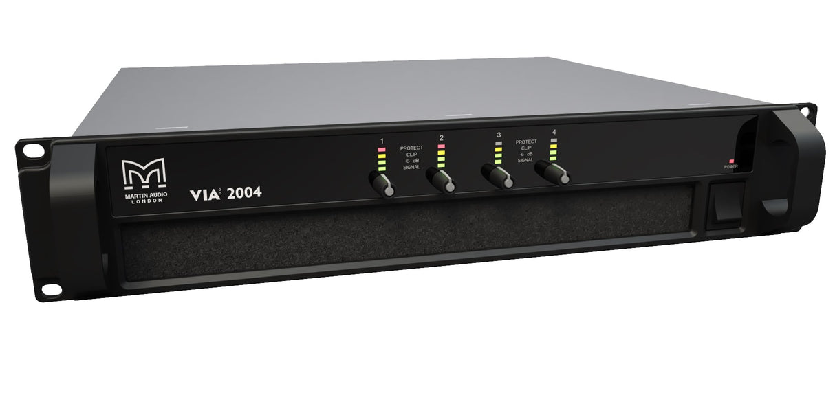 Martin Audio VIA2004 4-Channel Power Amplifier, 4x500W into 4 Ohms