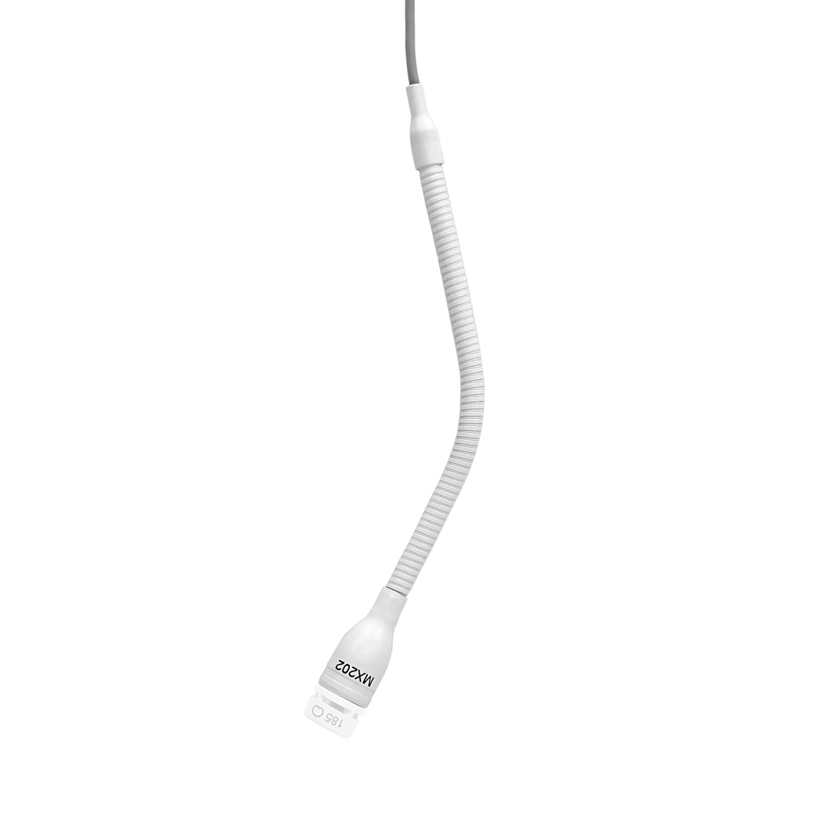 Shure MX202W-A/N Microflex Overhead Microphone with No Mic Cartridge with Stand Mount Adapter and XLR Connector (White)
