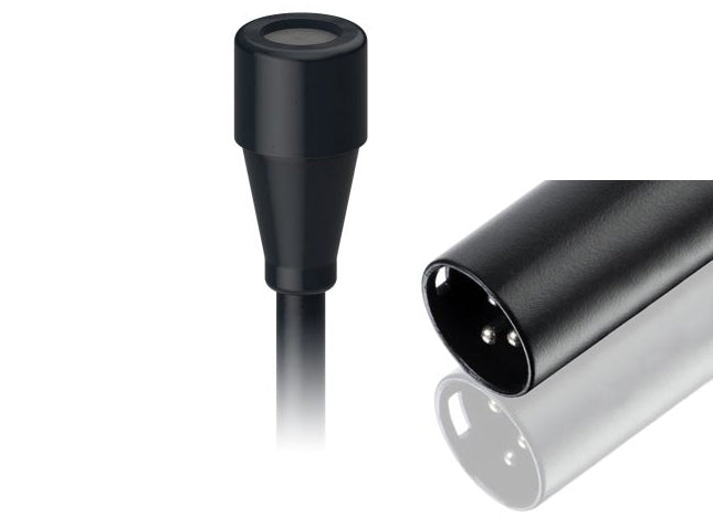 Countryman B3P4FF05B B3 Omnidirectional Lavalier Mic, Standard Sens, with Hardwired 3-Pin XLR Connector (Black)