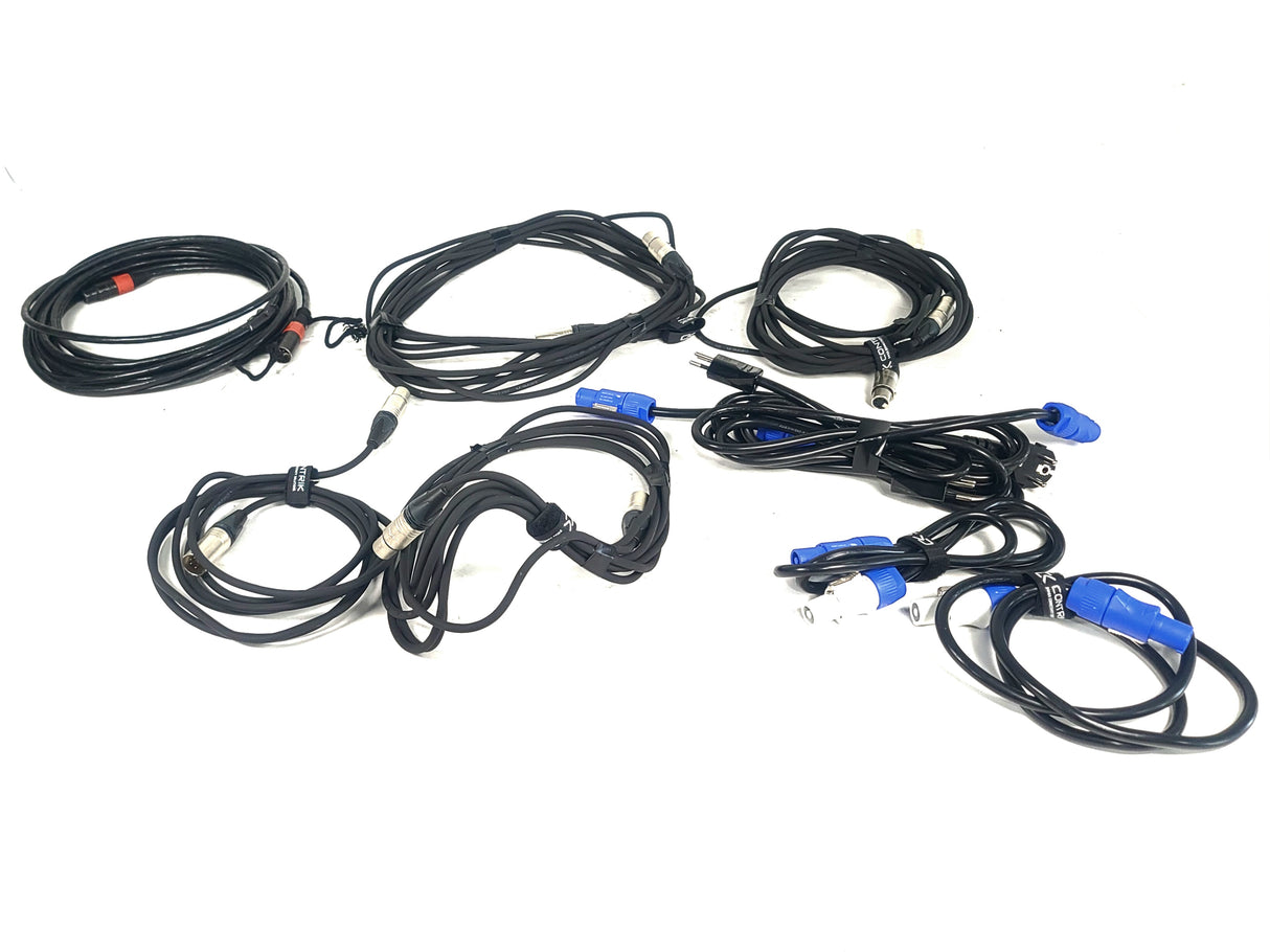 (5) Cameo CLPFLATPRO7 LED RGB Par Can Lights w/ Accessories in Wheeled Road Case
