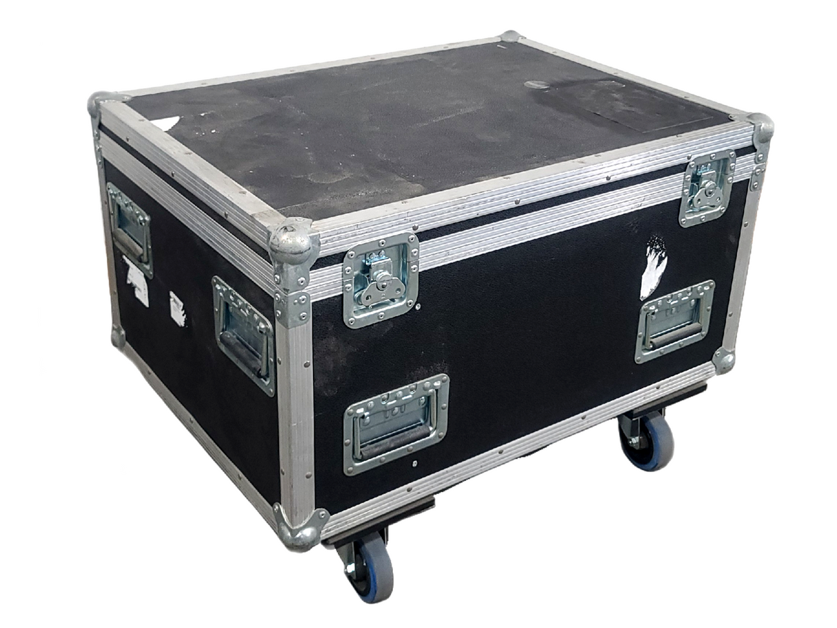 (5) Cameo CLPFLATPRO7 LED RGB Par Can Lights w/ Accessories in Wheeled Road Case