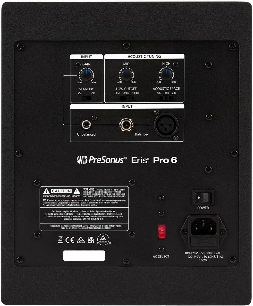 (NEW) PreSonus ERIS-PRO-6 Eris Pro 6 6-Inch Active Coaxial 2-Way Studio Monitor