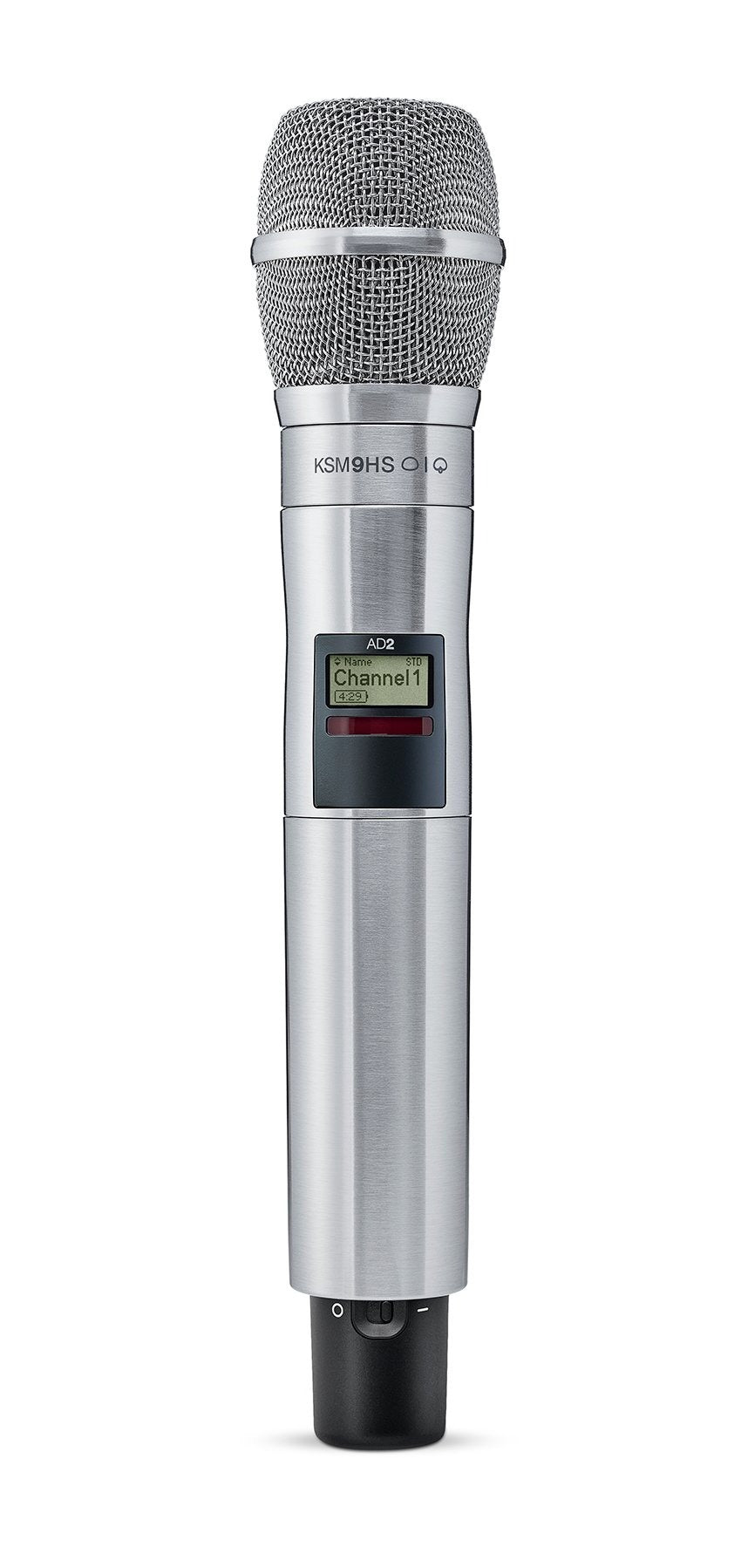 Shure AD2/KSM9HS - Handheld Wireless Microphone Transmitter in Nickel Finish (K54 Band: 606-663 MHz)