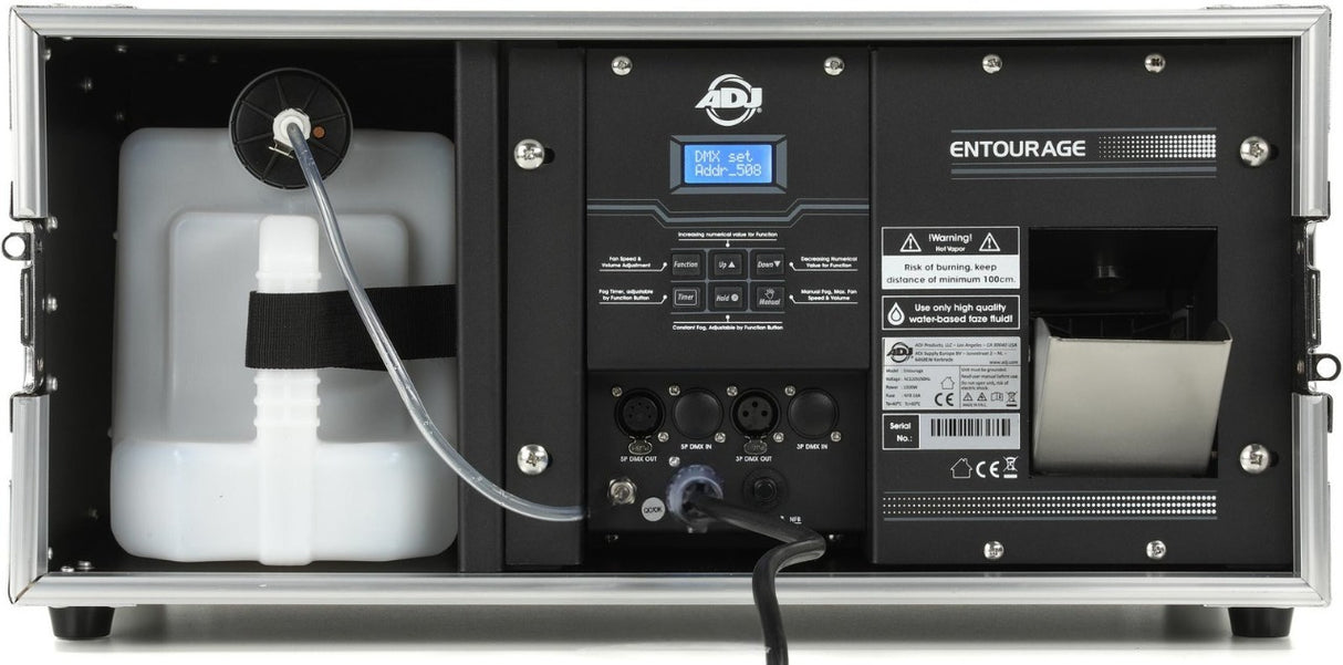 ADJ Entourage Faze Machine with Built-in Flight Case