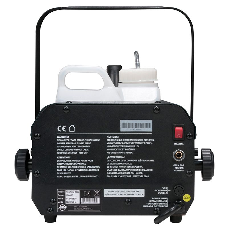 ADJ FOG242 Fog Fury 2000 1100W Water Based Fog Machine