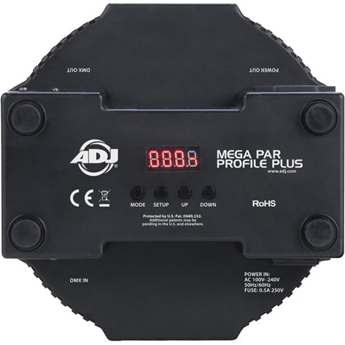 ADJ MEG890 Mega Flat Pak 8 8x Mega Par Profile Plus LED Pars, 7x DMX Cable, and Bag