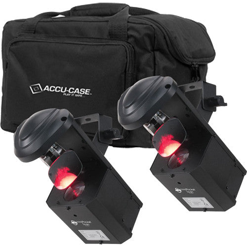 ADJ Pocket Scan PAK - (2x) Inno Pocket Scan Mirrored Scanners w/ F4 Par Bag