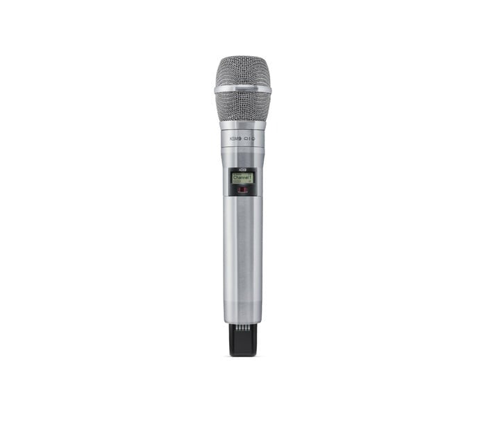 Shure ADX2/K9N Handheld Wireless Microphone Transmitter in Nickel Finish (K54: 606–663 MHz)