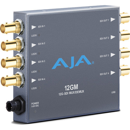 AJA 12GM 12G-SDI MUX/DEMUX Converter