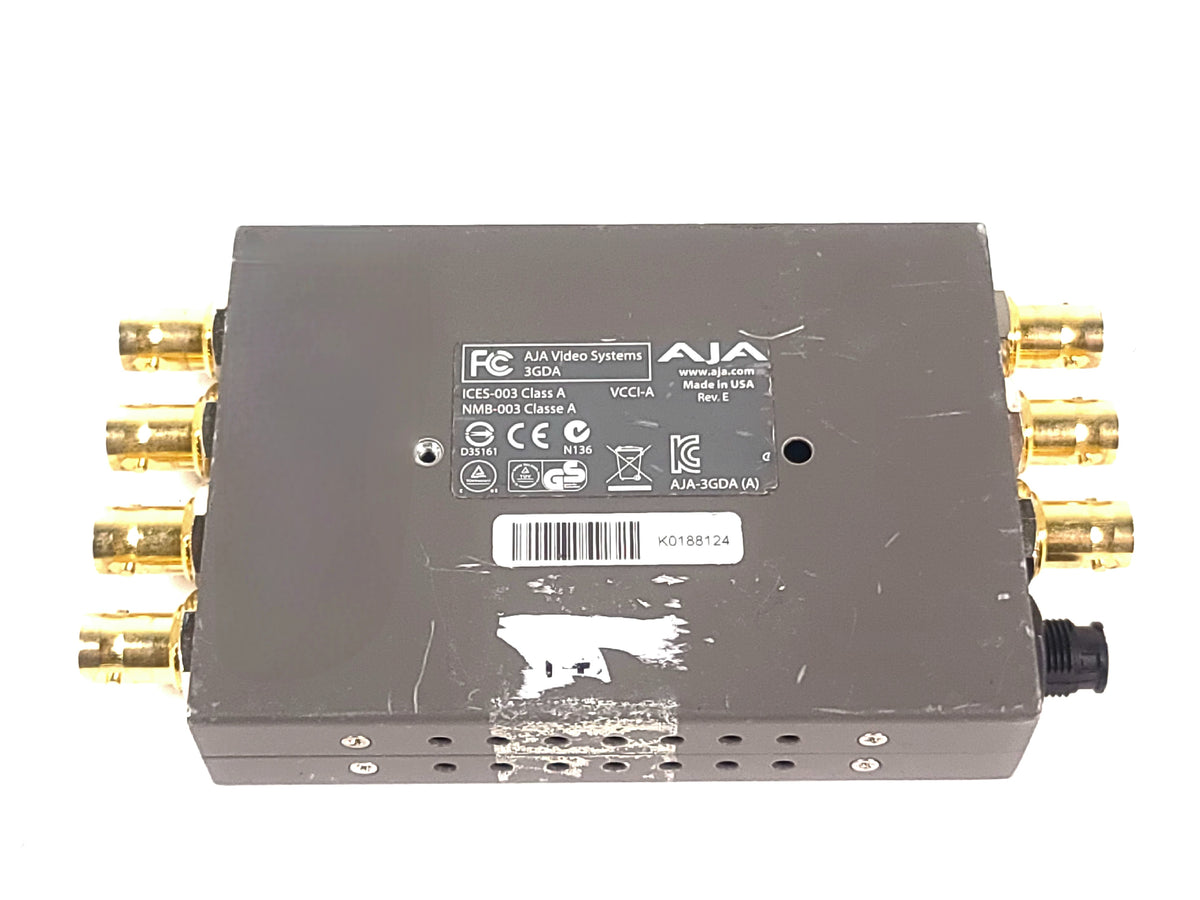 AJA 3GDA 1x6 3G/HD/SD Reclocking Distribution Amplifier