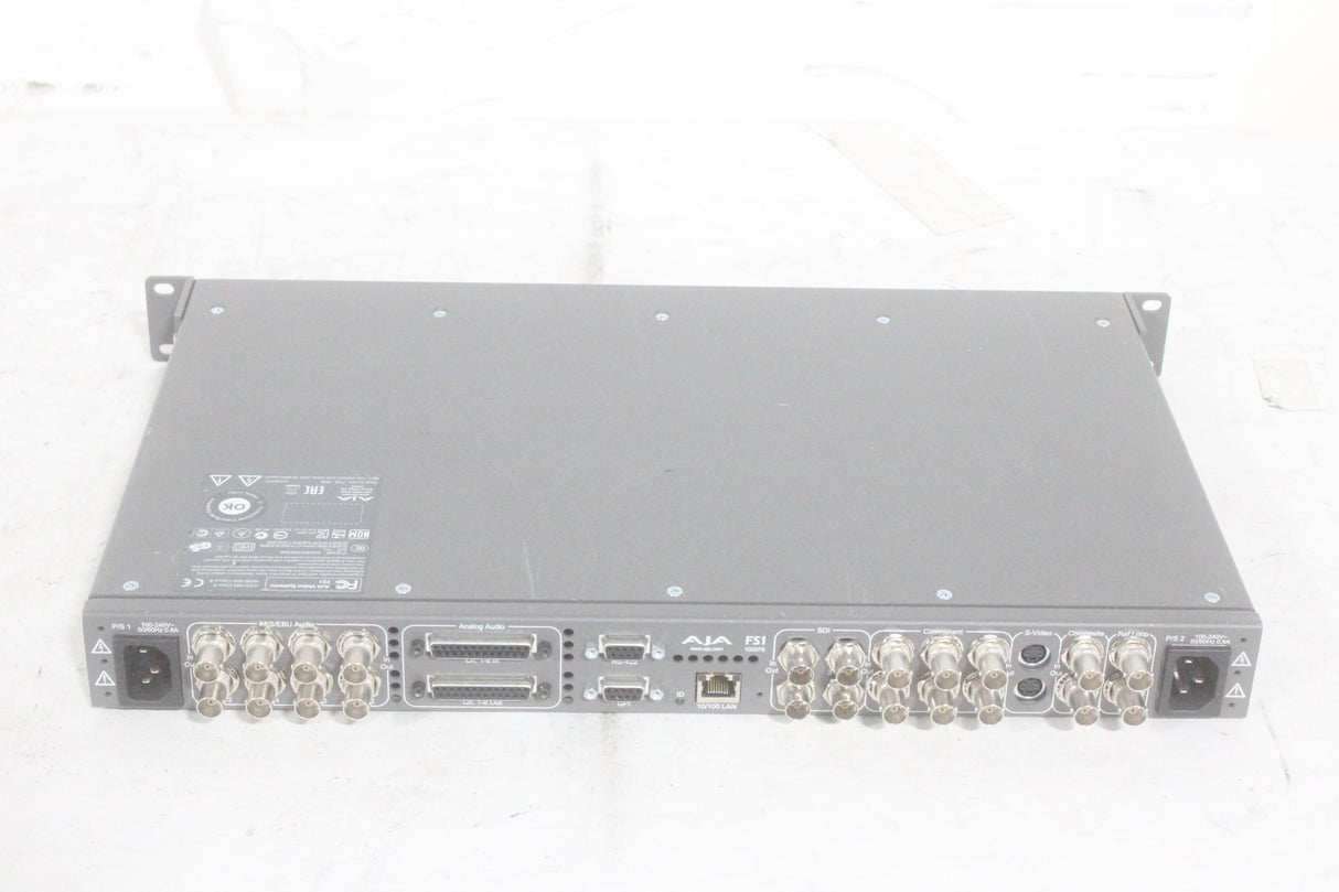 AJA FS1 Frame Synchronizer & Bi-Directional Converter - HD & SD, Digital & Analog Audio (Power Tested)
