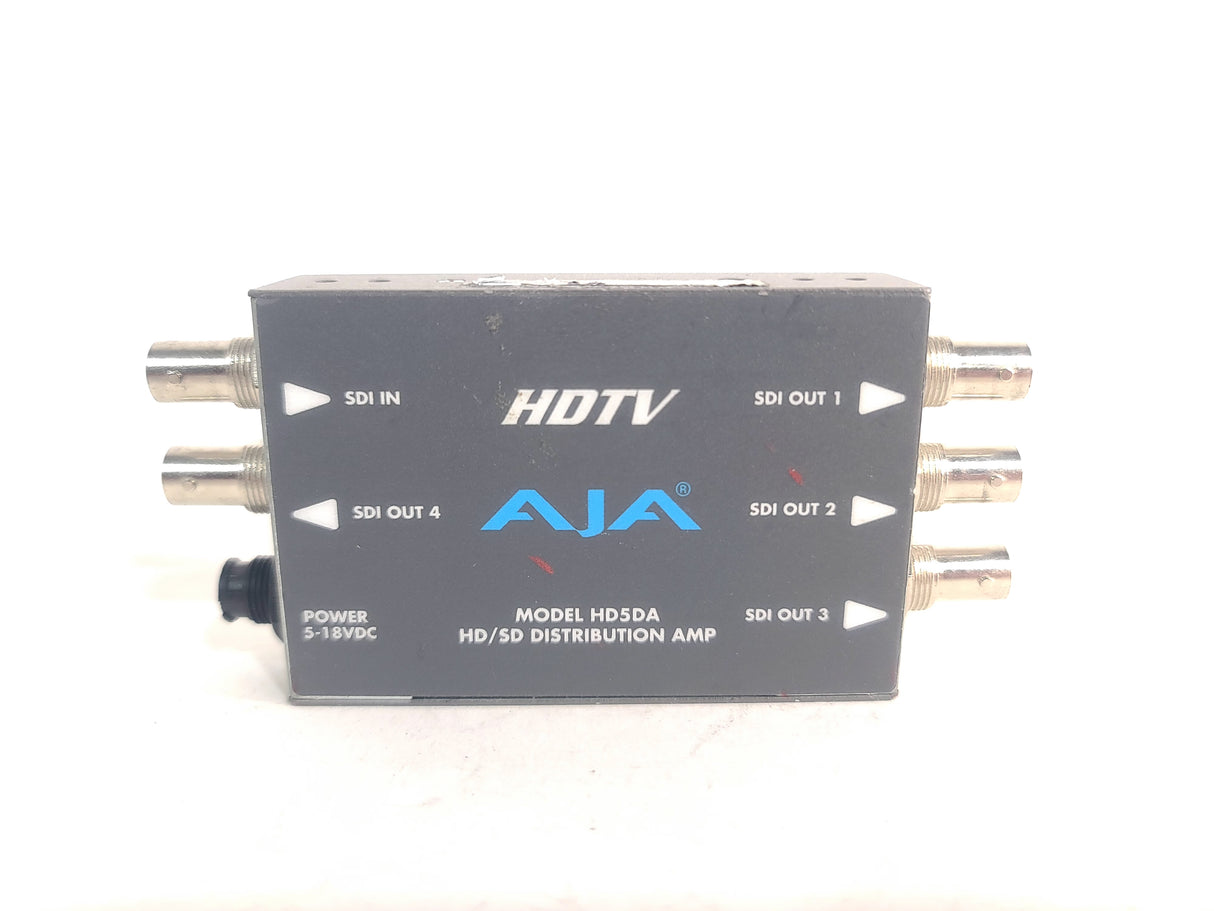 AJA HD5DA 1x4 HD-SDI/SDI Distribution Amplifier - NO PSU