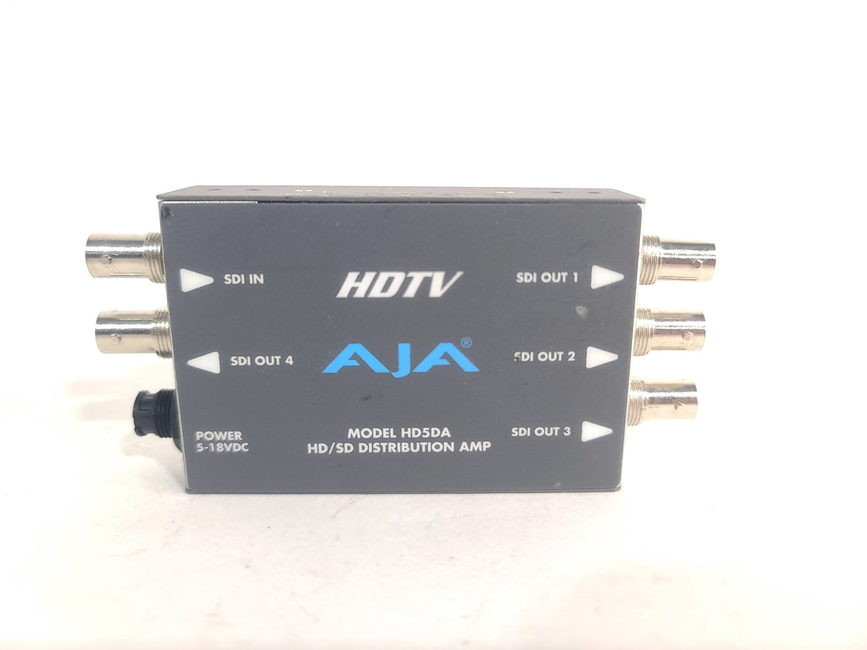 AJA HD5DA 1x4 HD-SDI/SDI Distribution Amplifier - NO PSU