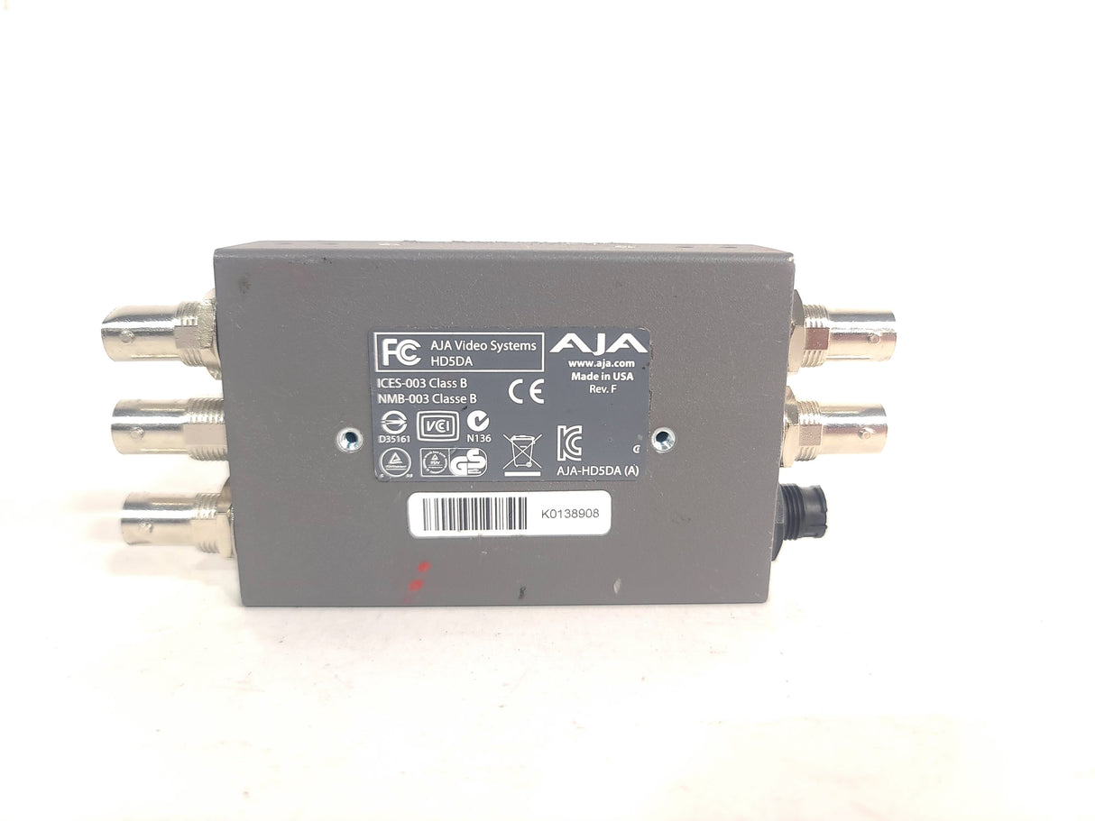 AJA HD5DA 1x4 HD-SDI/SDI Distribution Amplifier - NO PSU