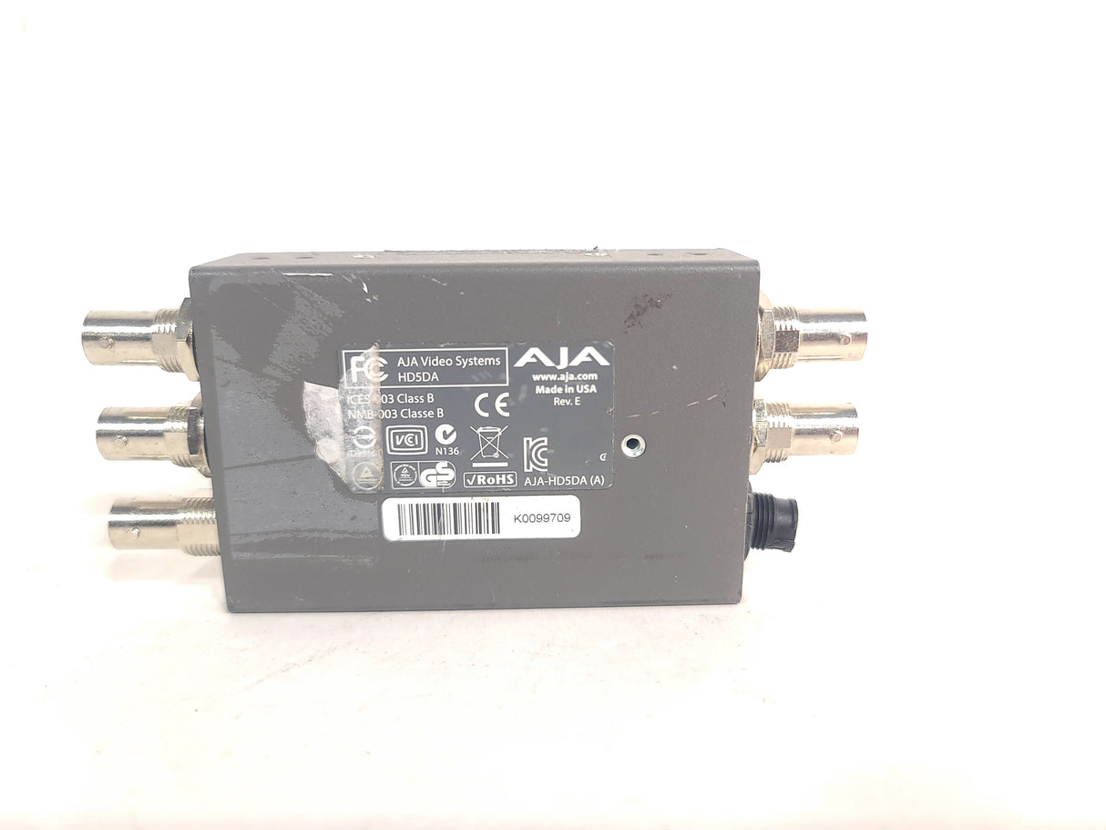 AJA HD5DA 1x4 HD-SDI/SDI Distribution Amplifier - NO PSU
