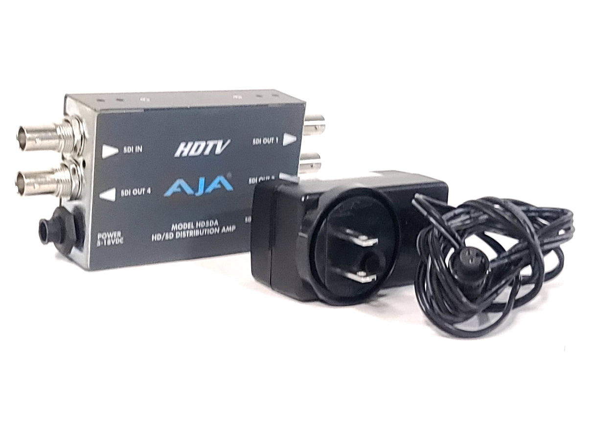 AJA HD5DA HD-SDI/SDI Serial Digital Distribution Amplifier w/ PSU