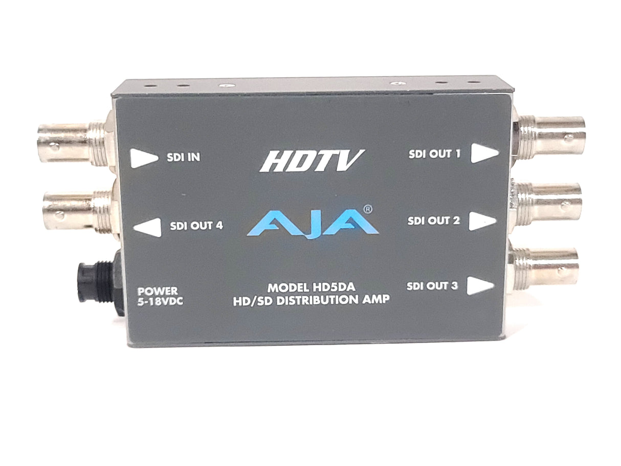 AJA HD5DA HD-SDI/SDI Serial Digital Distribution Amplifier w/ PSU
