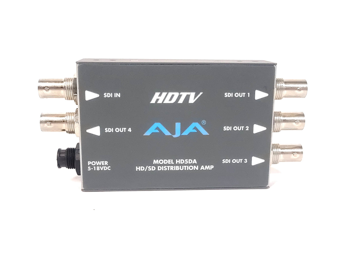 AJA HD5DA HD-SDI/SDI Serial Digital Distribution Amplifier w/ PSU