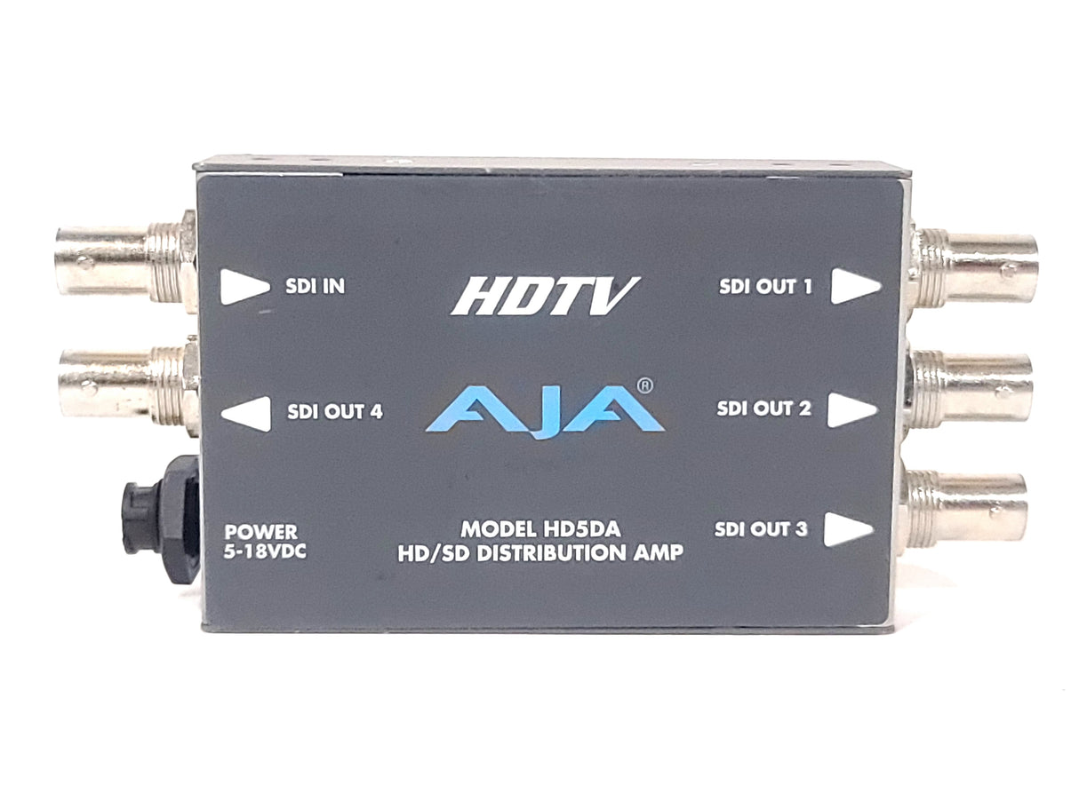 AJA HD5DA HD-SDI/SDI Serial Digital Distribution Amplifier w/ PSU
