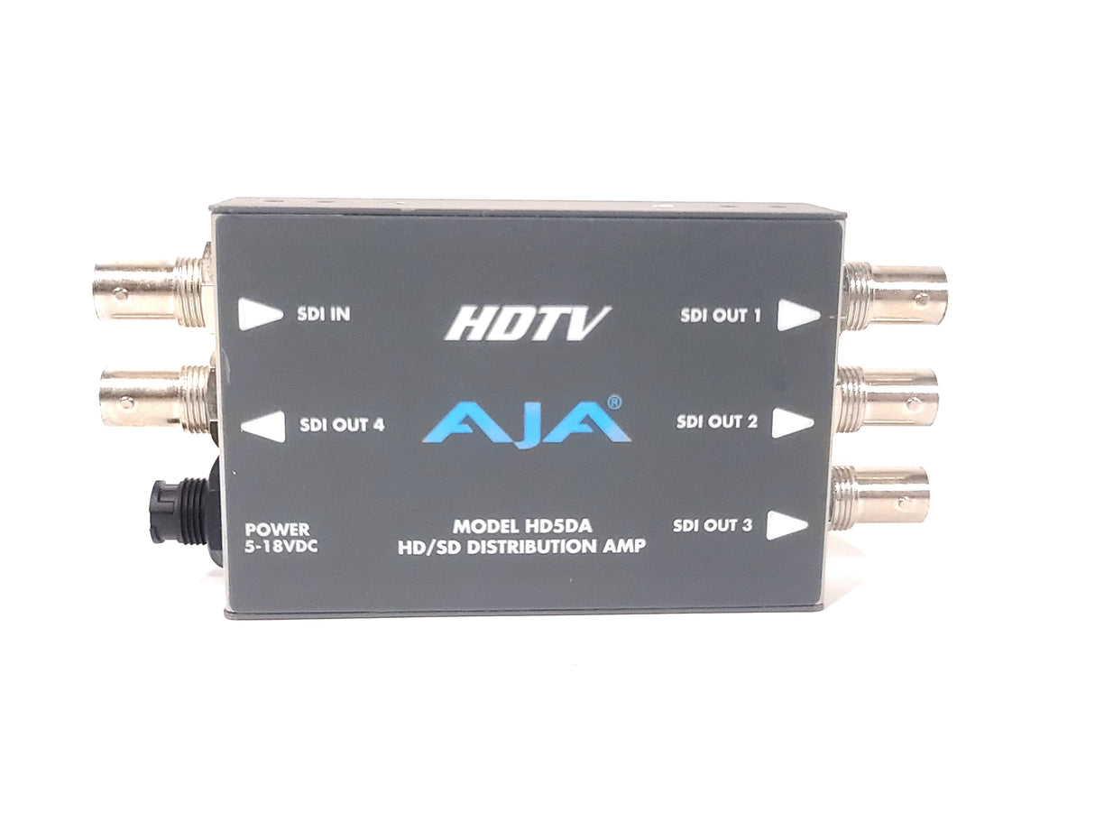 AJA HD5DA HD-SDI/SDI Serial Digital Distribution Amplifier w/ PSU