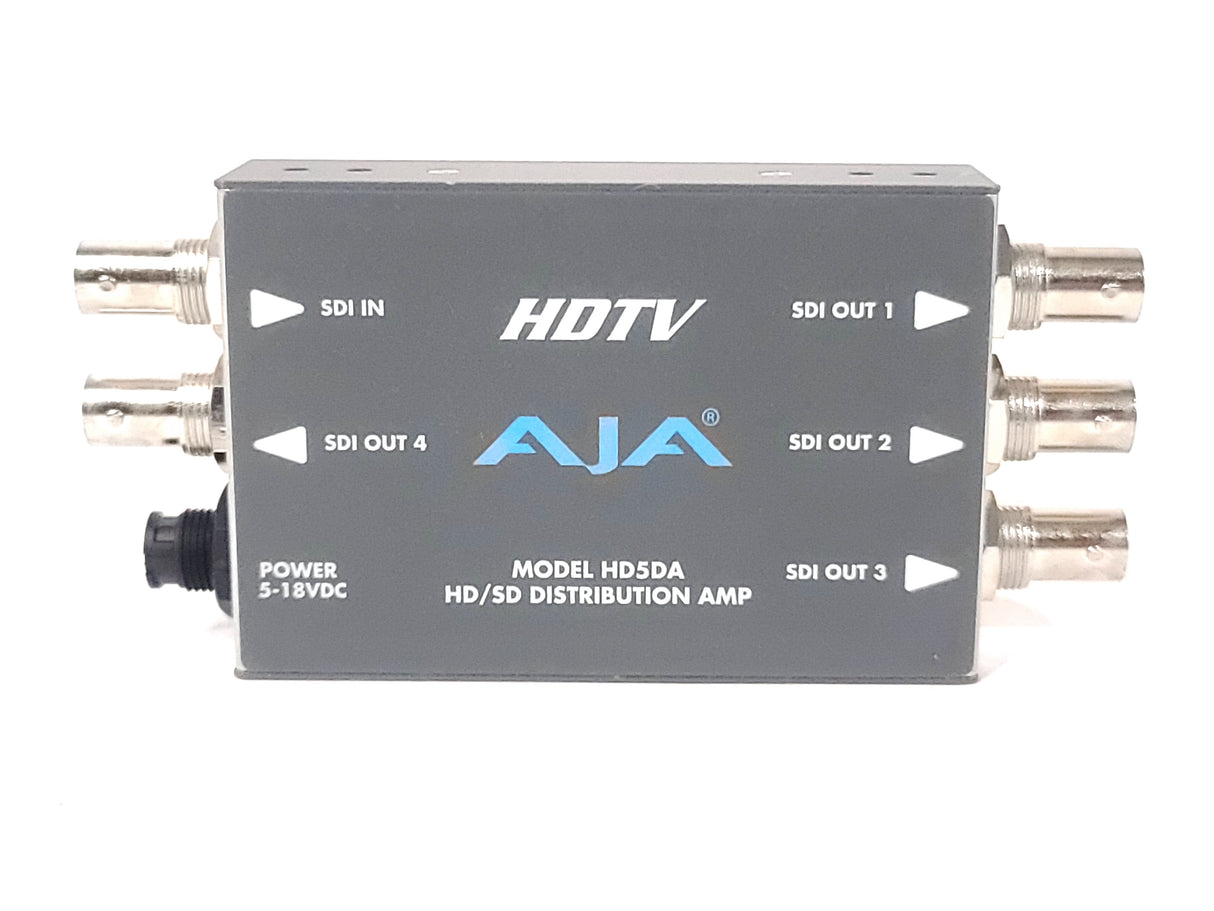 AJA HD5DA HD-SDI/SDI Serial Digital Distribution Amplifier w/ PSU