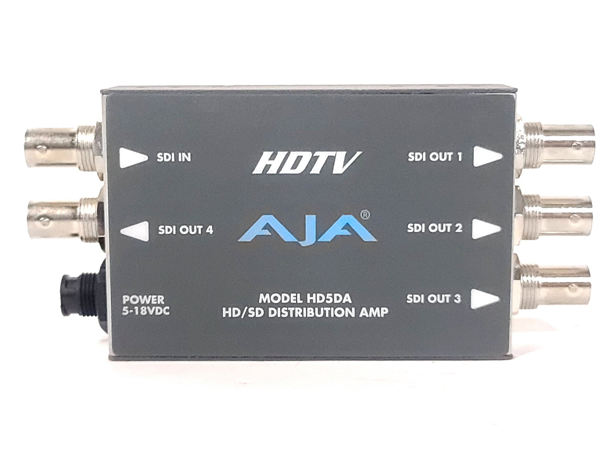 AJA HD5DA HD-SDI/SDI Serial Digital Distribution Amplifier w/ PSU