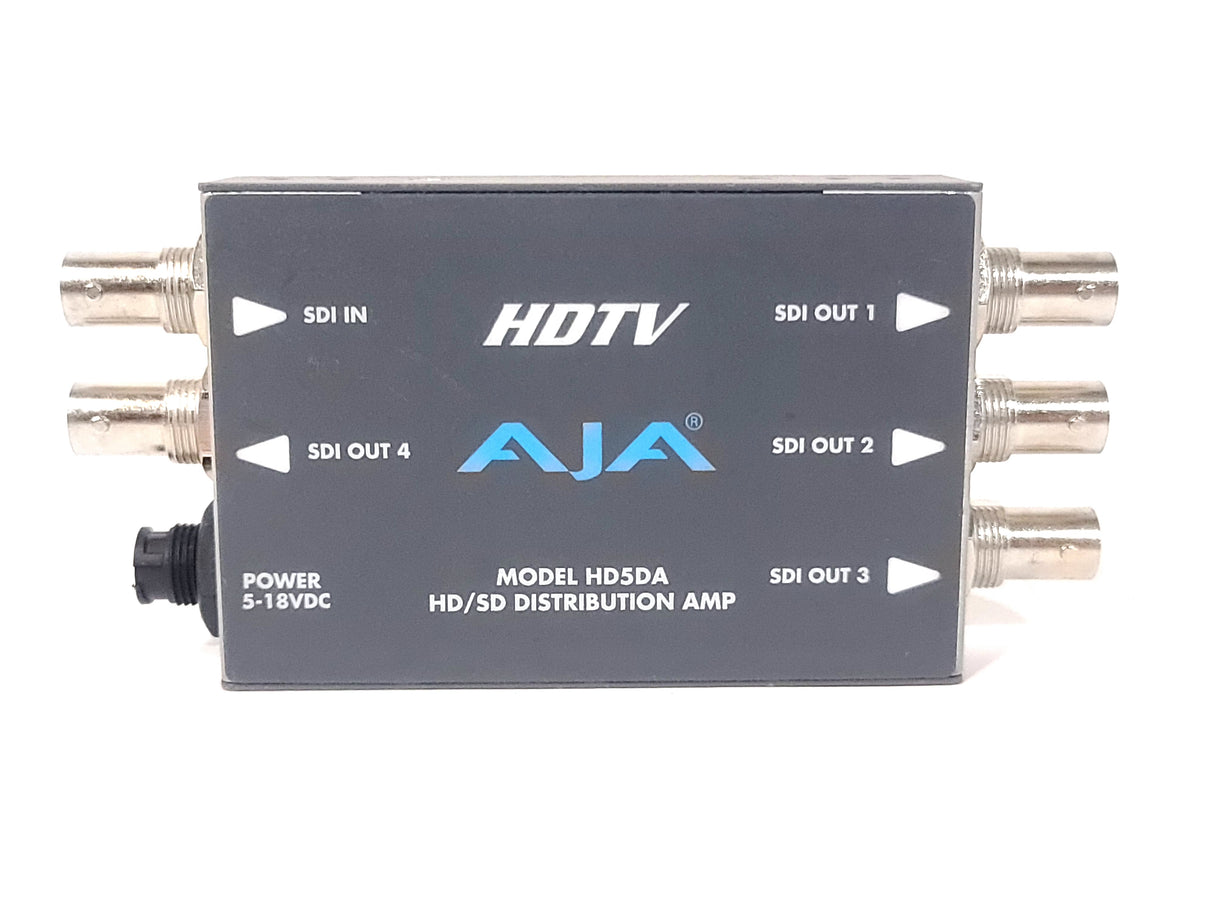 AJA HD5DA HD-SDI/SDI Serial Digital Distribution Amplifier w/ PSU